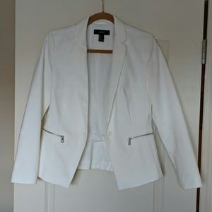 Forever 21 White Blazer